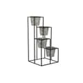 Miniatyrbillede 1 af 3: Planter DKD Home Decor Grey Metal Worn 34 x 34 x 71 cm Circular