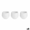 Miniatyrbild 1 av 4: Set of pots Ibergarden ES0101221S3 White Plastic 6,2 x 6,2 x 6,6 cm (8 Units)