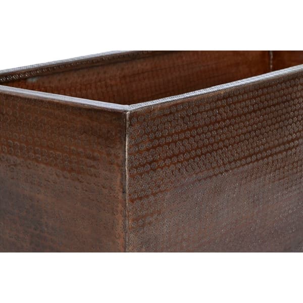 Set of Planters Home ESPRIT Golden Aluminium 100 x 43 x 40 cm