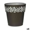 Miniatyrbild 1 av 3: Self-watering flowerpot Stefanplast Gaia Anthracite Plastic 25 x 25 x 25 cm (6 Units)