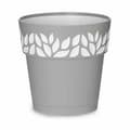 Miniatyrbild 2 av 3: Self-watering flowerpot Stefanplast Cloe Grey Plastic 19 x 19 x 19 cm (12 Units)