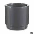 Miniatyrbild 1 av 3: Self-watering flowerpot Ibergarden 4138-PLA Silver polypropylene 38 x 37,5 x 38 cm 38 x 37 x 38 cm (2 Units)