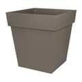Miniatyrbild 1 av 4: Plant pot EDA Tuscan Taupe Plastic Squared Ø 50 cm (49,5 x 49,5 x 52,5 cm)