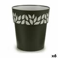 Pikkukuva 1 / 3: Self-watering flowerpot Stefanplast Cloe Anthracite Plastic 29 x 29 x 29 cm (6 Units)