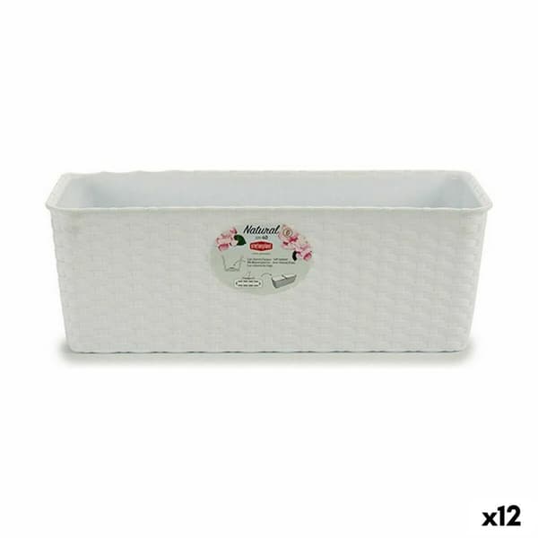 Planter Stefanplast 100 x 43 x 142 cm Rectangular White main image 0