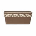 Miniatyrbild 3 av 3: Planter Stefanplast Cloe Brown Plastic 13,3 x 12,3 x 29,3 cm (12 Units)