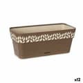 Miniatyrbild 1 av 3: Planter Stefanplast Cloe Brown Plastic 13,3 x 12,3 x 29,3 cm (12 Units)