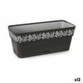 Miniatyrbild 1 av 3: Planter Stefanplast Gaia Anthracite Plastic 13,3 x 12,3 x 29,3 cm (12 Units)