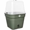 Miniatyrbild 1 av 5: Plant pot Elho   With lid Green Plastic Ø 20 cm