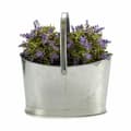 Miniatyrbillede 3 af 3: Plant pot Ibergarden E51465-B Silver Zinc Basket 21 x 19,5 x 35,5 cm (12 Units)