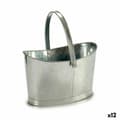 Miniatyrbillede 1 af 3: Plant pot Ibergarden E51465-B Silver Zinc Basket 21 x 19,5 x 35,5 cm (12 Units)