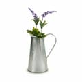 Pikkukuva 3 / 3: Plant pot Ibergarden J60700-B Silver Zinc Pattern Milk jug 17 x 21,5 x 11,3 cm (24 Units)