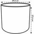 Miniatyrbild 3 av 3: Plant pot Elho White Green Plastic 30 x 30 x 28 cm
