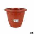 Miniatyrbillede 1 af 2: Plant pot Dem Squares Circular Brown 41,5 x 33 cm (6 Units)