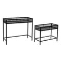 Miniatyrbild 1 av 3: Set of Planters Home ESPRIT Black Metal 70 x 25 x 60 cm