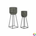 Miniatyrbild 2 av 4: Set of Planters DKD Home Decor Worn 32 x 32 x 84 cm Metal (2 Units)