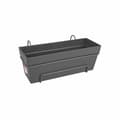 Miniatyrbillede 1 af 4: Plant pot Elho Dark grey Plastic Rectangular 50 cm