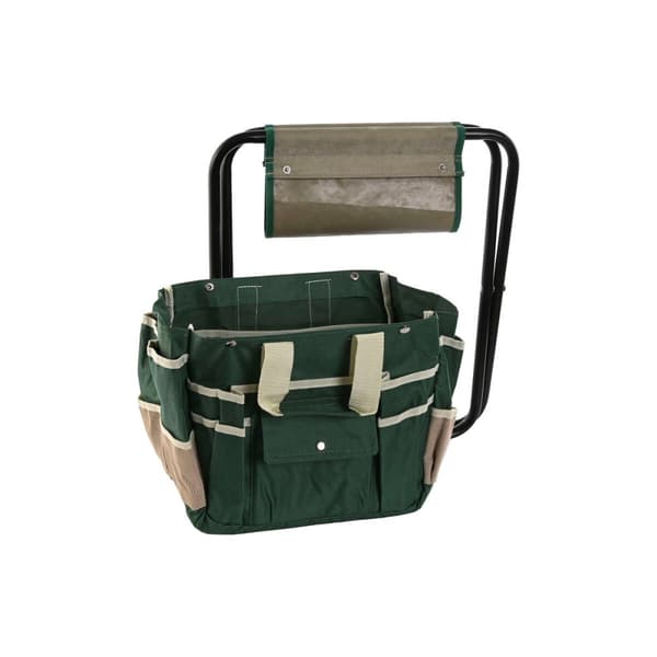 Garden tool kit Home ESPRIT Black Green Silver Natural Polyester Aluminium 7 Pieces