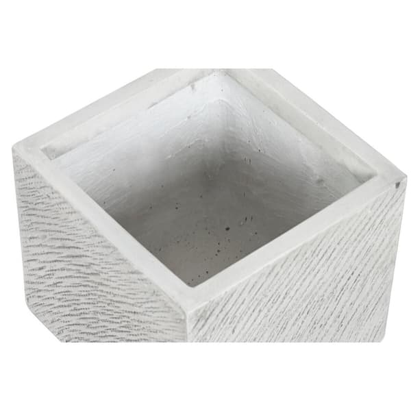Planter Home ESPRIT Grey Magnesium 37 x 37 x 31,5 cm (4 Units)