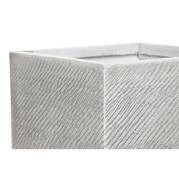 Planter Home ESPRIT Grey Magnesium 37 x 37 x 31,5 cm (4 Units)