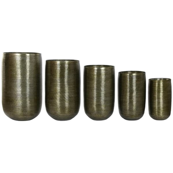 Planter Home ESPRIT Copper Aluminium Modern 50 x 50 x 89 cm 51,5 x 51,5 x 91 cm (5 Units)