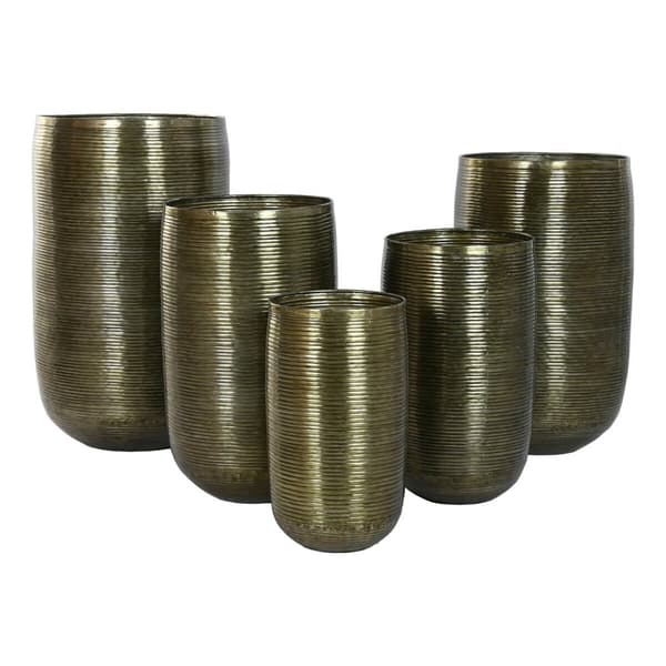 Planter Home ESPRIT Copper Aluminium Modern 50 x 50 x 89 cm 51,5 x 51,5 x 91 cm (5 Units)