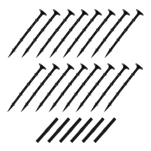 6 stk Fleksible rabatkanter - sort | Rabatkanterne Garden