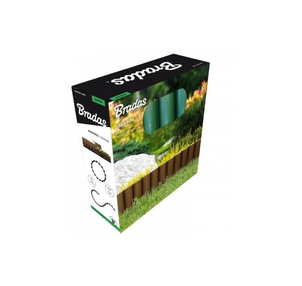 Nurmikon reunus PALGARDEN musta 2,5m, Bradas