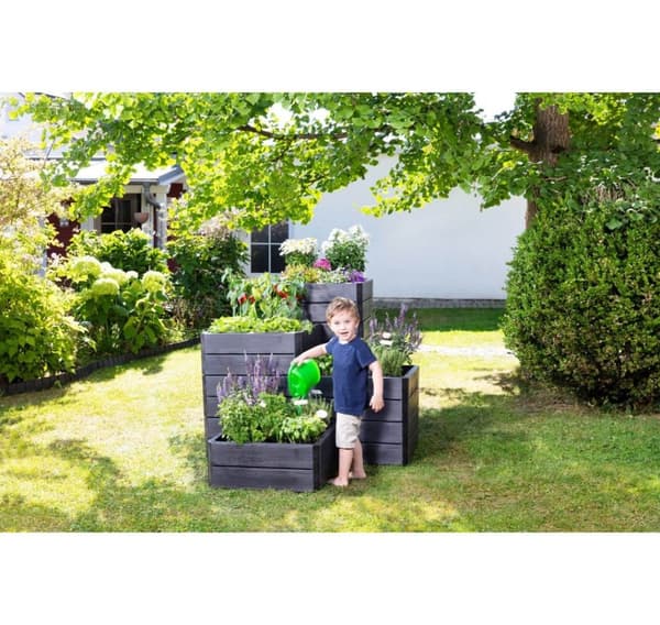 Puutarhalaatikko QUADRO ERGO 80 x 80cm L, Garantia