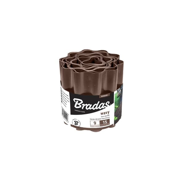 Plænebølgebræt 9m x 10cm, brun