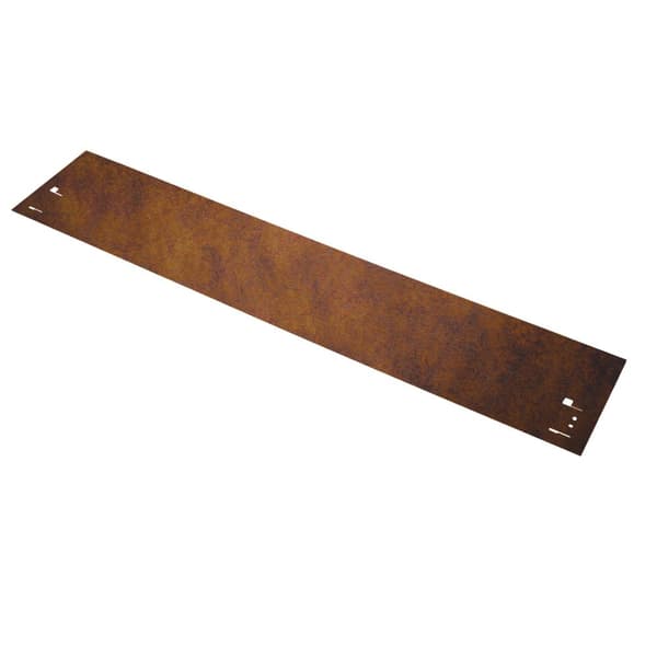 Bedafgrænsning cortenstål 70 cm lang, 13,5 - 18,5 cm høj, bedkant - varmgalvaniseret stål, 10 stk, Bred:18.5 cm