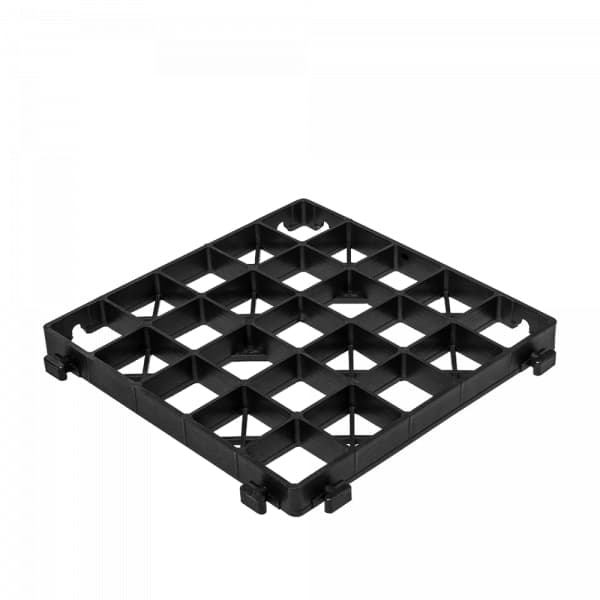 Set med 10 produkter. Hagerist OPTIMAL RIST svart, høyde 30mm / 333x333mm