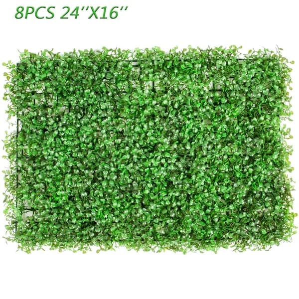 Konstgjord väggdekoration med växtmotiv, Boxwood Hedge Panel, Heminredning Integritetsskärm