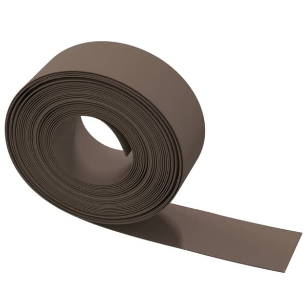 vidaXL Rabattkant brun 10 m 20 cm polyeten -  Trädgårdsramar & kanter