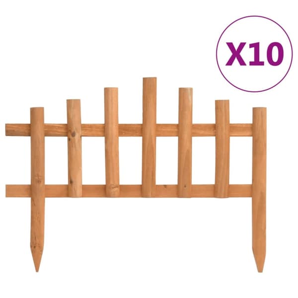 vidaXL Nurmikonreunukset 10 kpl kuusi 4,4 m -  Puutarhan rajaajat & reunukset