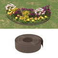 Pikkukuva 1 / 7: vidaXL Puutarhareunus ruskea 10 m 15 cm polyeteeni -  Puutarhan rajaajat & reunukset