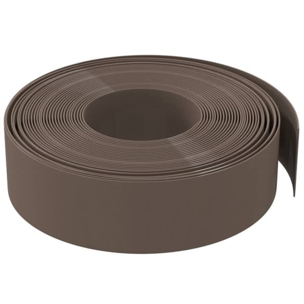 vidaXL græskanter 4 stk. 10 m 15 cm polyethylen brun -  Bedafgrænsning