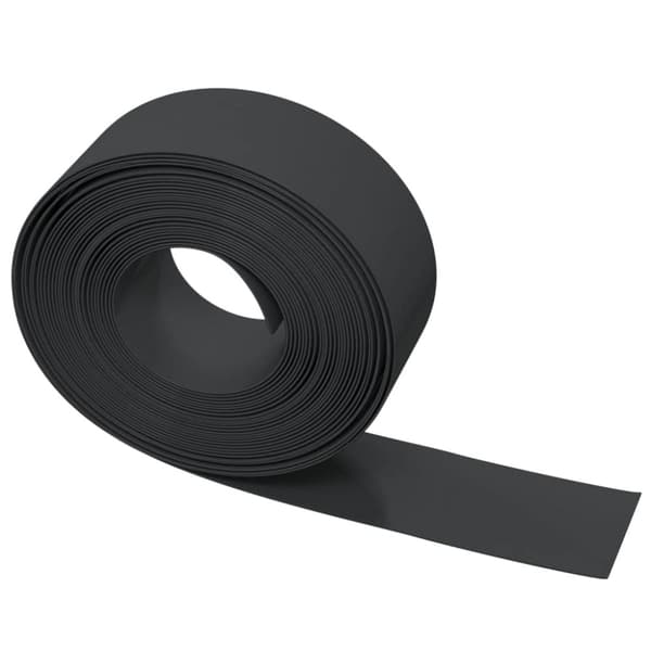 vidaXL Rabattkant svart 5 st 10 m 20 cm polyeten -  Trädgårdsramar & kanter