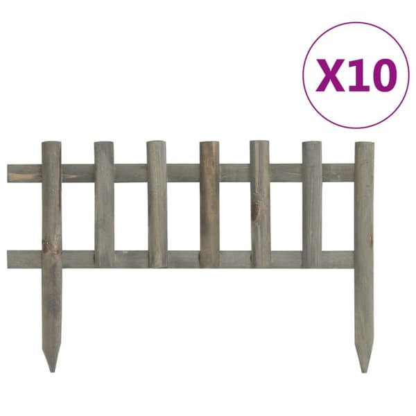 vidaXL Nurmikonreunukset 10 kpl kuusi 4,4 m -  Puutarhan rajaajat & reunukset