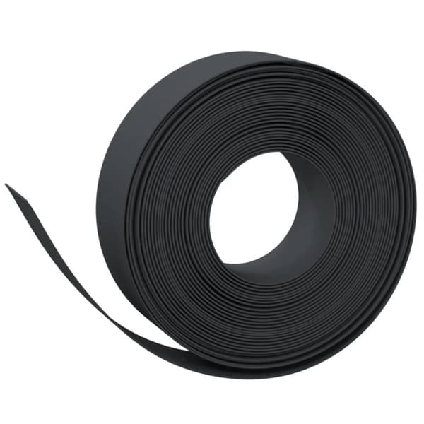 vidaXL Rabattkant svart 5 st 10 m 15 cm polyeten -  Trädgårdsramar & kanter