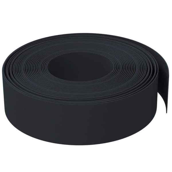 vidaXL Rabattkant svart 5 st 10 m 15 cm polyeten -  Trädgårdsramar & kanter
