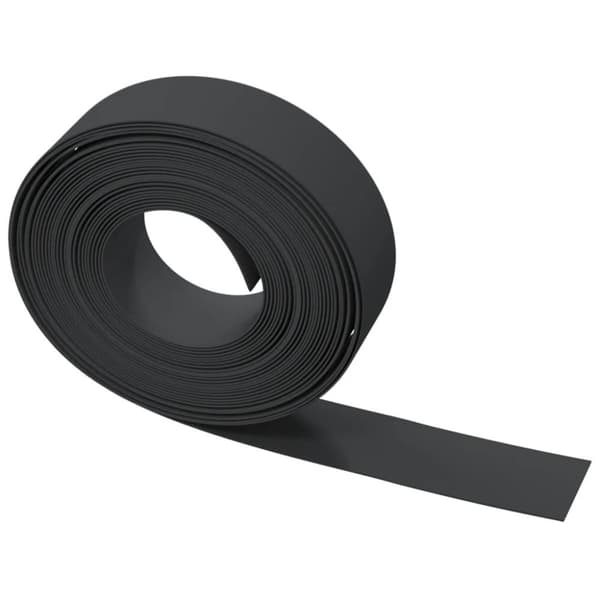 vidaXL Rabattkant svart 5 st 10 m 15 cm polyeten -  Trädgårdsramar & kanter