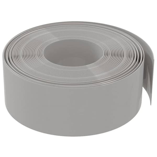 vidaXL Puutarhareunus harmaa 10 m 20 cm polyeteeni -  Puutarhan rajaajat & reunukset