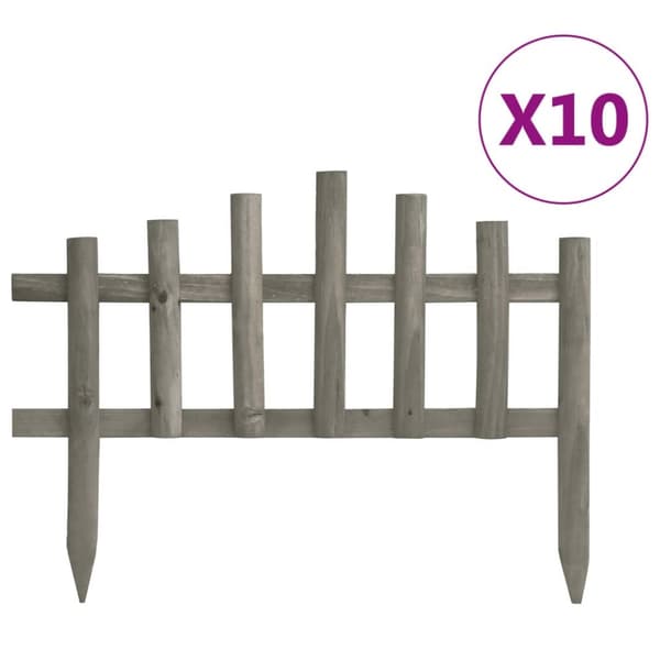 vidaXL Nurmikonreunukset 10 kpl kuusi 4,4 m -  Puutarhan rajaajat & reunukset