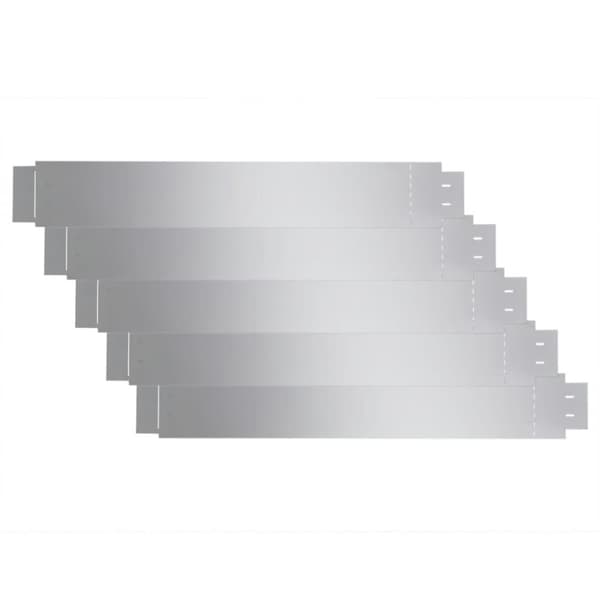 vidaXL fleksibel bedkant 5 stk. 100x14 cm galvaniseret stål -  Bedafgrænsning