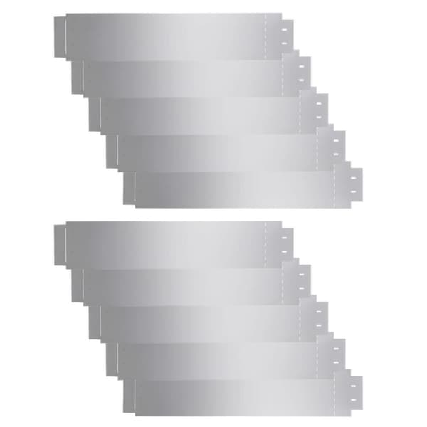 vidaXL bedkanter 10 stk. galvaniseret stål 100 x 20 cm -  Bedafgrænsning