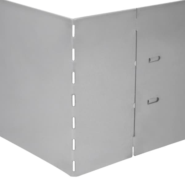 vidaXL bedkanter 10 stk. galvaniseret stål 100 x 20 cm -  Bedafgrænsning