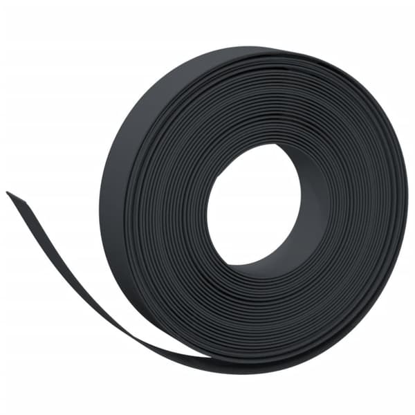 vidaXL græskant 10 m 10 cm polyethylen sort -  Bedafgrænsning