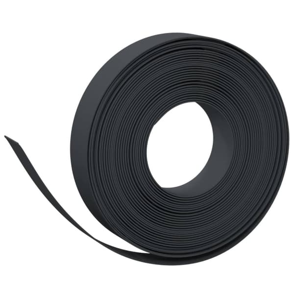 vidaXL græskanter 4 stk. 10 m 10 cm polyethylen sort -  Bedafgrænsning