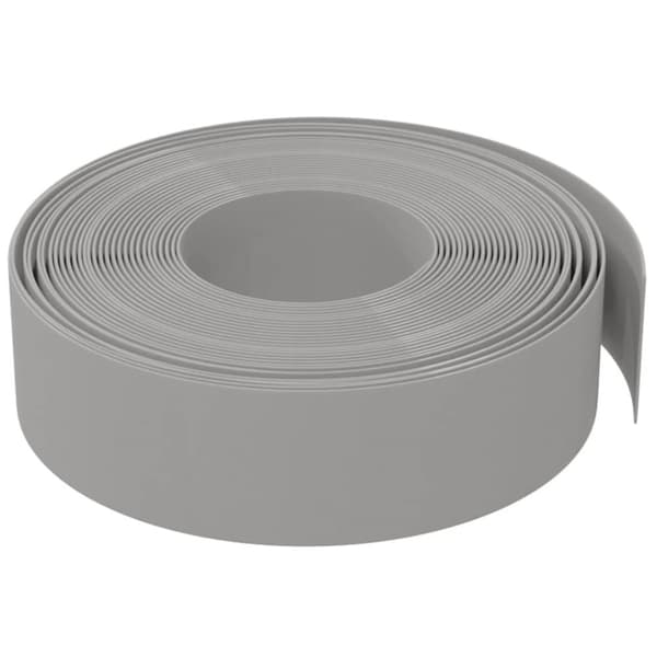 vidaXL græskanter 2 stk. 10 m 15 cm polyethylen grå -  Bedafgrænsning